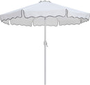 Amalfi - Aluminum Patio Umbrella - Light Brown Base / White Pole