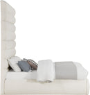 Adam - Boucle Fabric Bed With 89" Headboard