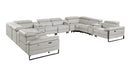 1246 - 12-Piece U-Shaped Modular Power Reclining Sectional With 4 Power Recliners And Power Headrests