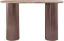 Cindra - Genuine Marble Top And Iron Base Console Table