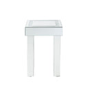 Noralie - 16" End Table With Faux Diamonds - Mirrored