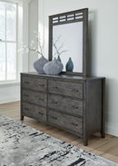 Montillan - Dresser And Mirror - Grayish Brown