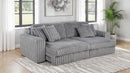 Jacana - Corduroy Upholstered Dual Power Chaise Sofa