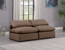 Indulge - Faux Leather 2 Seat Modular Armless Sofa