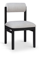 Roundhill - Fabric Dining Chair (Set of 2) - Black Frame