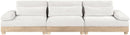 Turin - Chenille Fabric Upholstered Modular Sectional - White