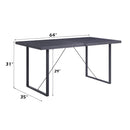 Nakula - Dining Table - Gray Oak & Black