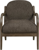 Helmsley - Performance Fabric Upholstered Accent Chair - Brown Frame