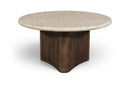 Pietra - Travertine And Mango Wood Table