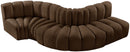 Arc - Velvet 5 Piece Modular Sofa