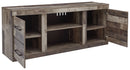Derekson - LG TV Stand w/Fireplace Option - Multi Gray