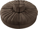 Rummi - Round Velvet Performance Fabric Upholstered 4 Piece Modular Sofa