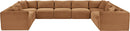 Shaggy - 9 Piece Modular U-Shaped Sectional