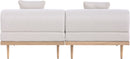 Laguna - 2 Piece Resilient Water Resistant Fabric 71" Outdoor Patio Armless Modular Loveseat