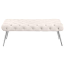 Ella - Upholstered Tufted Bench Metal Legs