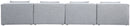 Cube - Linen Modular 4 Seat Armless Sofa