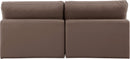 Comfy - Faux Leather Modular Armless Sofa 2 Seats