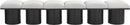 Pavilion - 6 Piece Modular Bench With Black Base