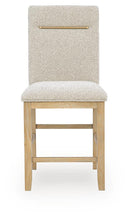 Lasinger - Upholstered Barstool (Set of 2) - Light Brown