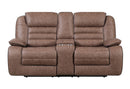 U2250 - Console Reclining Loveseat - Brown
