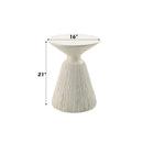 Duane - Accent Table - Natural White