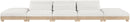 Turin - Chenille Fabric Upholstered Modular Sectional - White