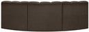 Arc - Boucle Fabric 3 Piece Modular Corner Sofa