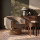 Avella - Interwoven Fabric Swivel Accent Chair