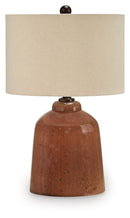 Aaleahya - Glass Table Lamp - Rust