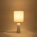 Paros - Base And Linen Textured Fabric Shade Table Lamp
