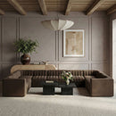 Rummi - Velvet Performance Fabric Upholstered 10 Piece Modular Sectional