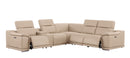 2679 - 6-Piece L-Shaped Power Reclining Sectional In Genuine Leather (3 Recliners)