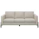 Tilly - Upholstered Track Arm Sofa - Oatmeal
