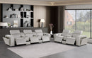 1224 - 8-Piece Modular Power Reclining Sofa & Loveseat Set In With 5 Power Recliners & Power Headrests