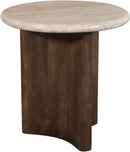 Pietra - Travertine And Mango Wood Table