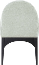 Waldorf - Chenille Dining Arm Chair With Black Legs