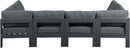 Nizuc - Outdoor Patio 6 Piece Modular Sectional With Gray Frame