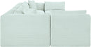 Shaggy - 7 Piece Modular U-Shaped Armless Sectional