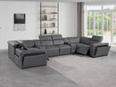 1224 - 8-Piece U-Shaped Sectional Sofa In With 2 Power Recliners & Power Headrests