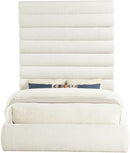 Adam - Boucle Fabric Bed With 89" Headboard