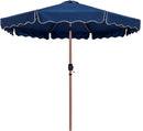 Amalfi - Aluminum Patio Umbrella - White Base / Light Brown Pole