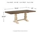 Bolanburg - Extension Dining Table - Brown / Beige