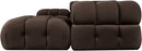 Orin - Velvet 6 Piece Modular Double Chaise Sectional