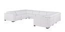 1208 - 8 Piece U Shaped Leather Sectional With 4 Power Recliners & Power Headrests