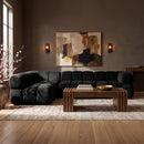 Orin - Fabric Velvet 4 Piece Modular Sectional