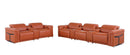 1126 - 8-Piece Modular Power Reclining Sofa & Loveseat Set In With 5 Power Recliners & Power Headrests