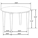 Aldis - Round Marble Top Table