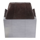 Brancaster - Accent Chair - Espresso Top Grain Leather & Aluminum