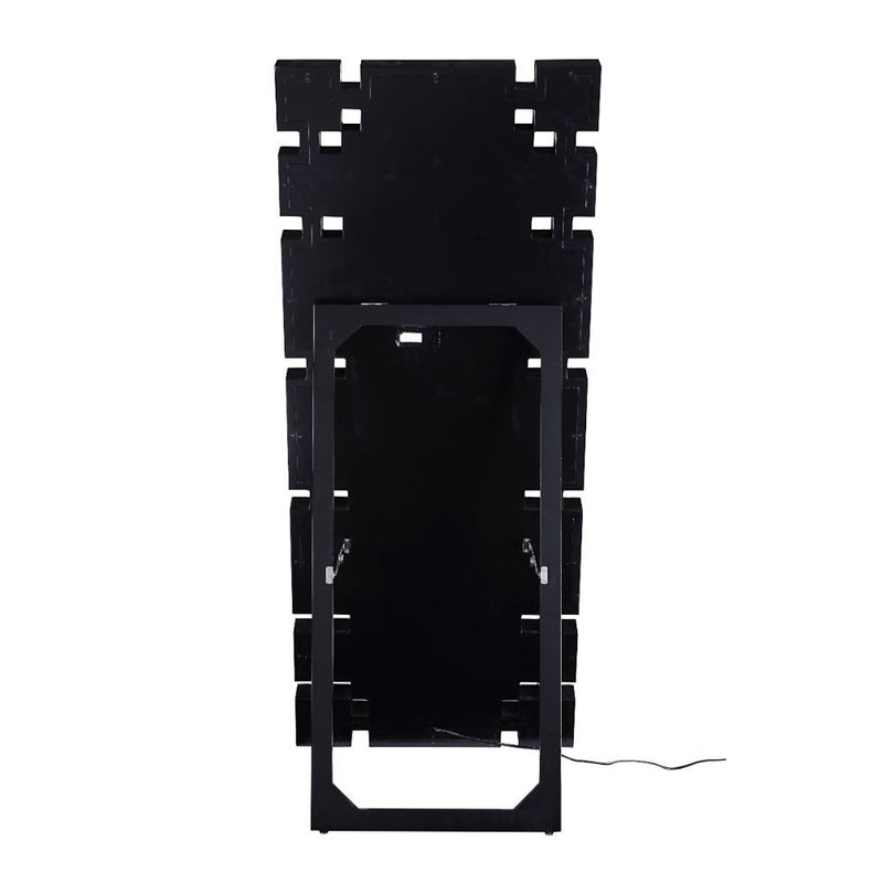 Noralie - Floor Mirror With Faux Diamonds - Mirrored