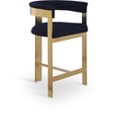 Romeo - Boucle Counter Stool With Gold Base (Set of 2)